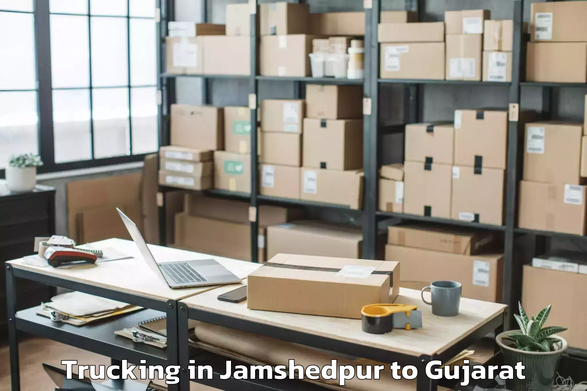 Professional Jamshedpur to Udhana Trucking